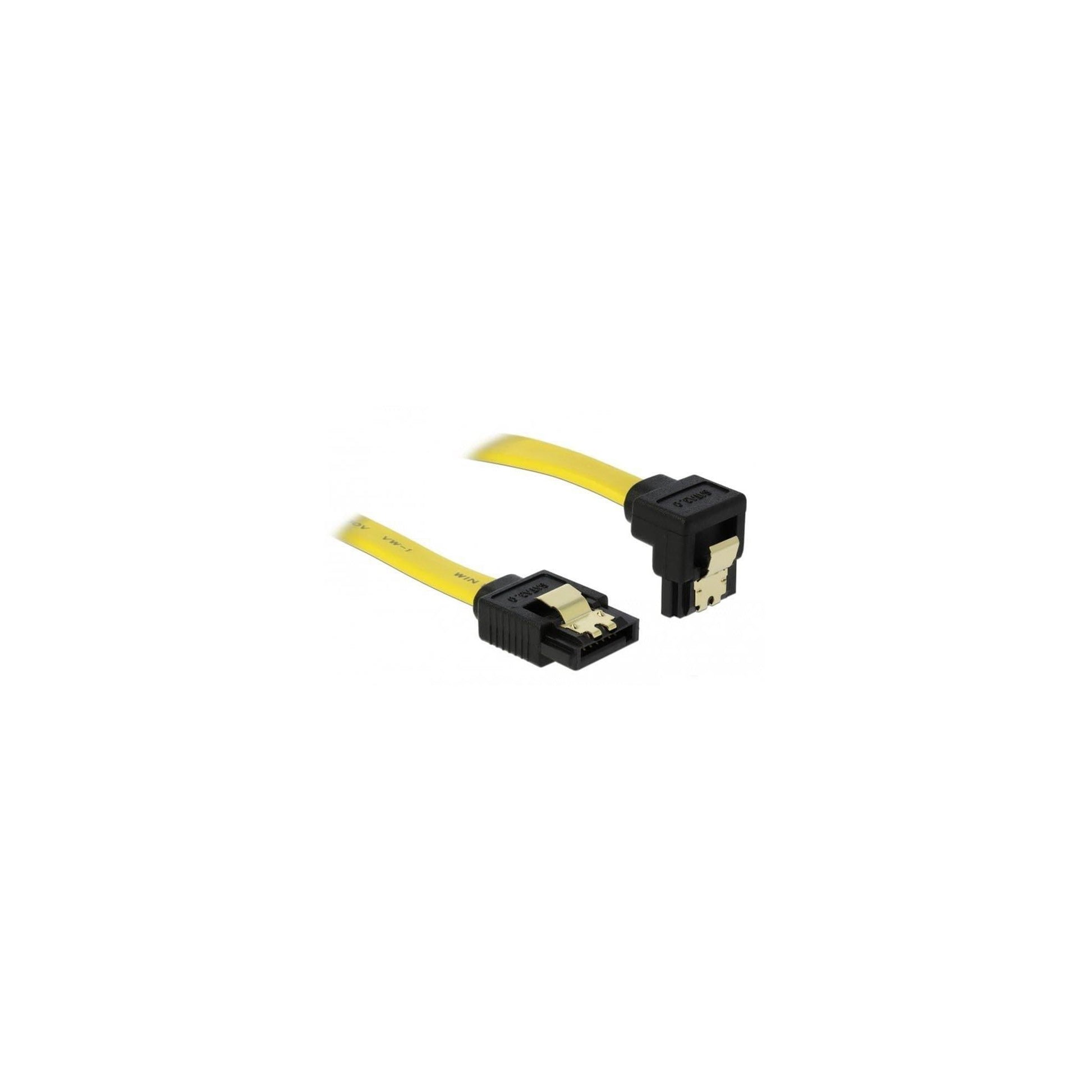 Delock SATA2 Kabel: 0.5m, Metall Clip
