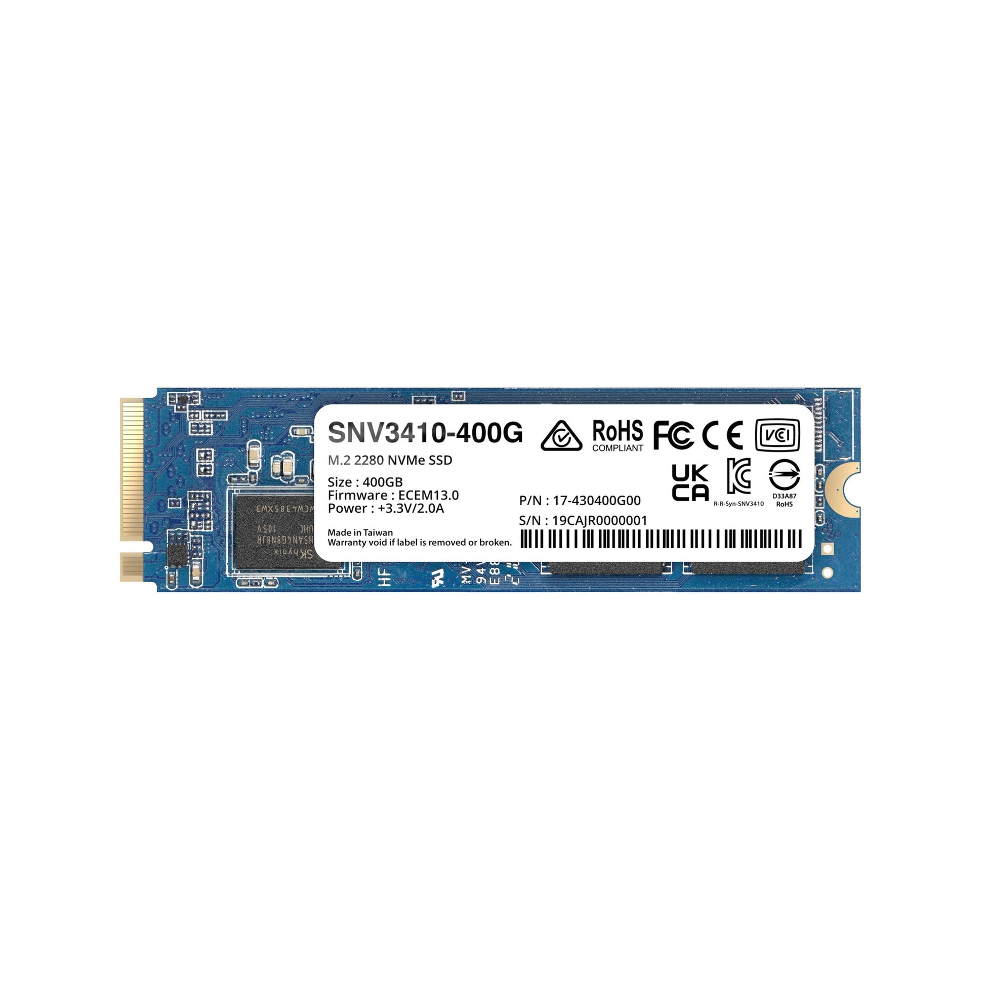 Synology SSD SNV3410-400G M.2 2280 400GB