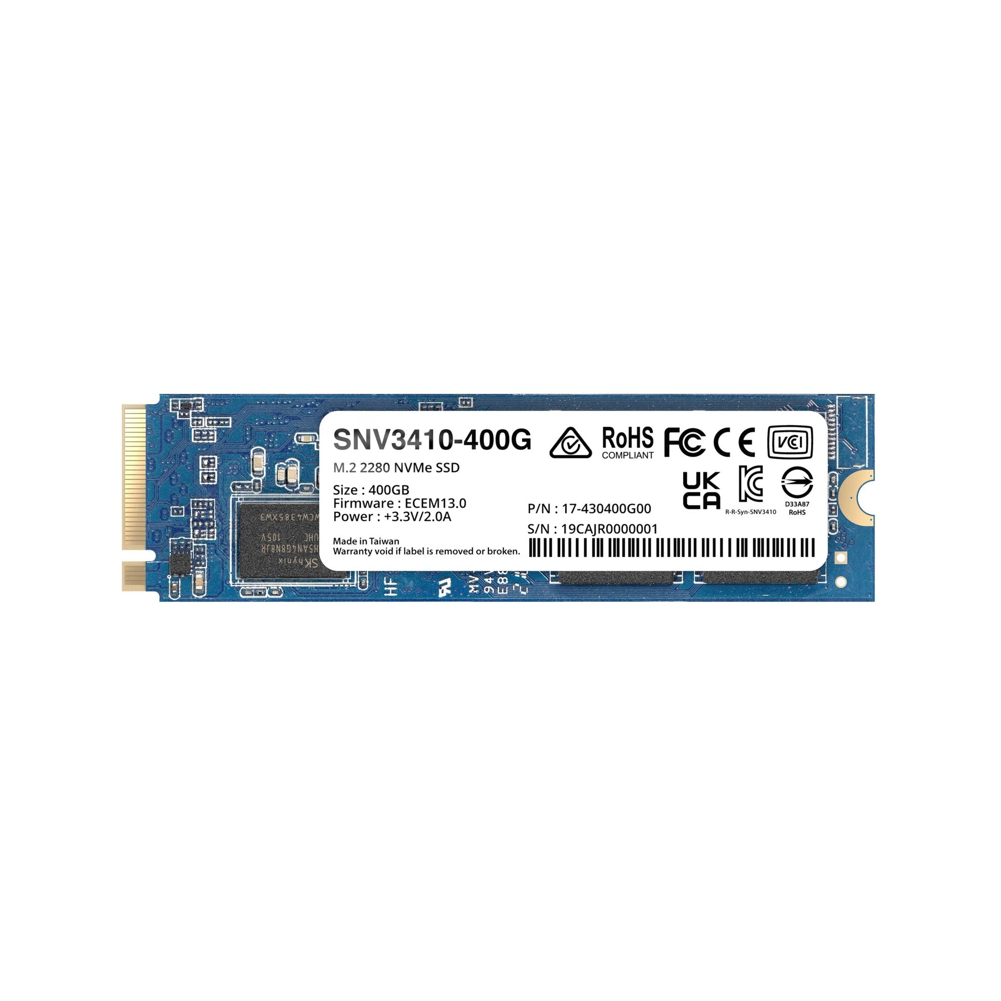 Synology SSD SNV3410-400G M.2 2280 400GB