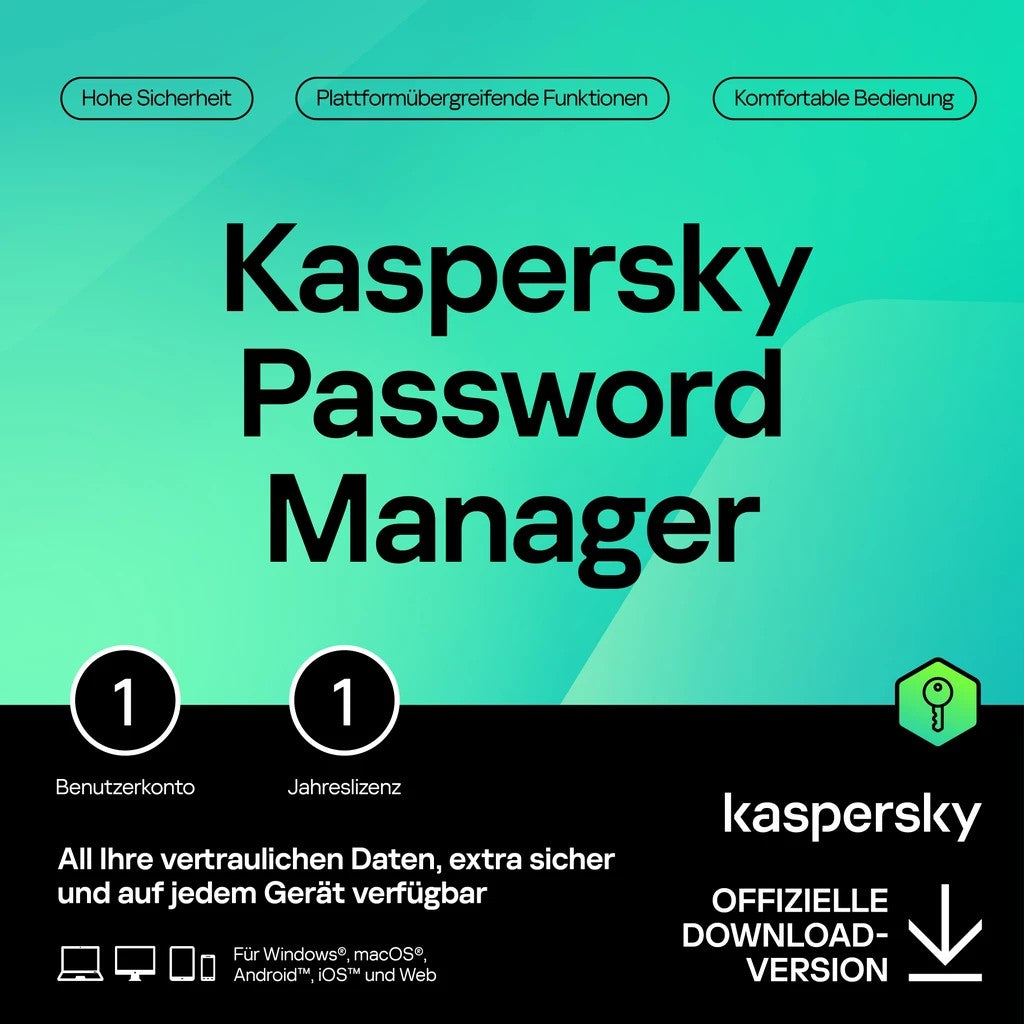 Kaspersky Password Manager – 1 Device. 1Year – ESD-DownloadESD