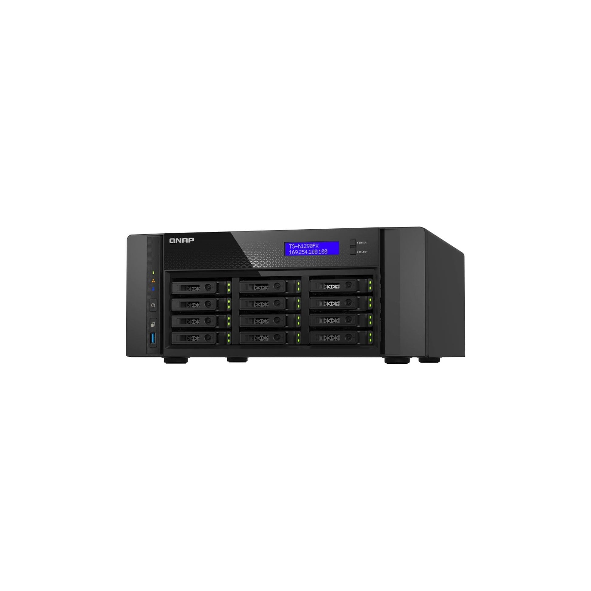QNAP NAS TS-h1290FX-7302P-128G, 12 bay