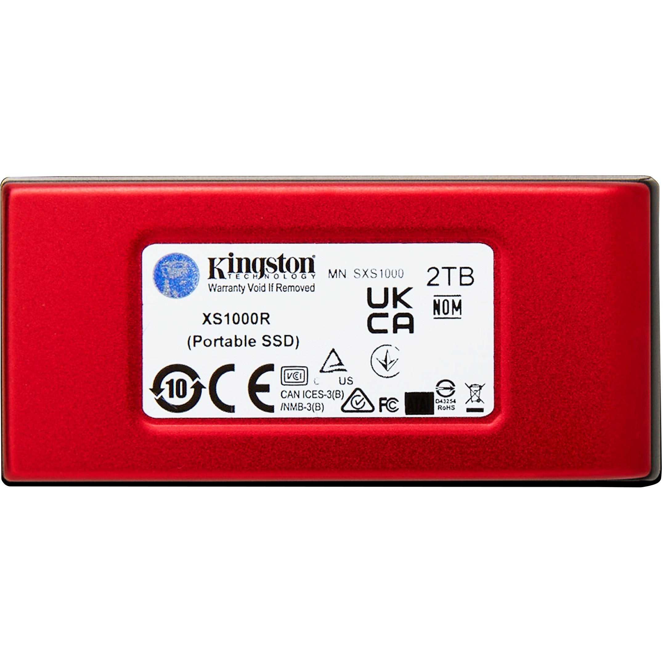 2TB Kingston XS1000 USB 3.2 Gen2 Red