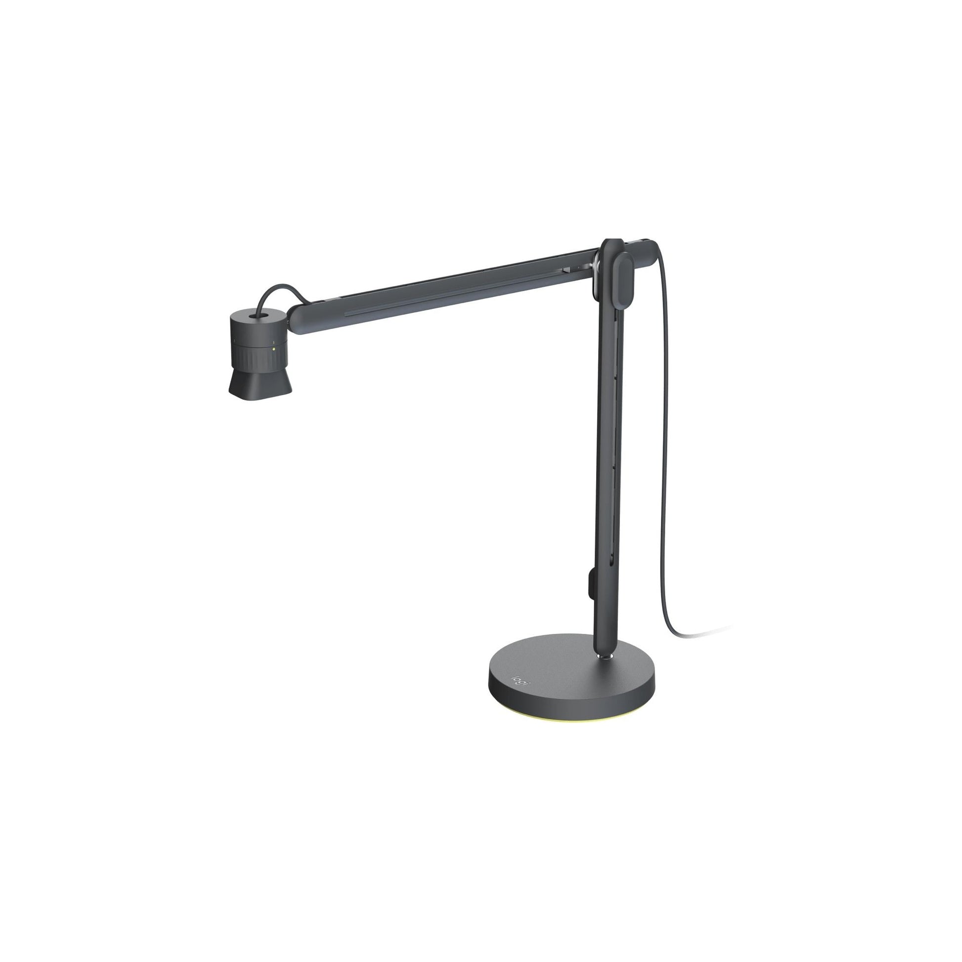 Logitech Webcam Reach mit Tischsockel.