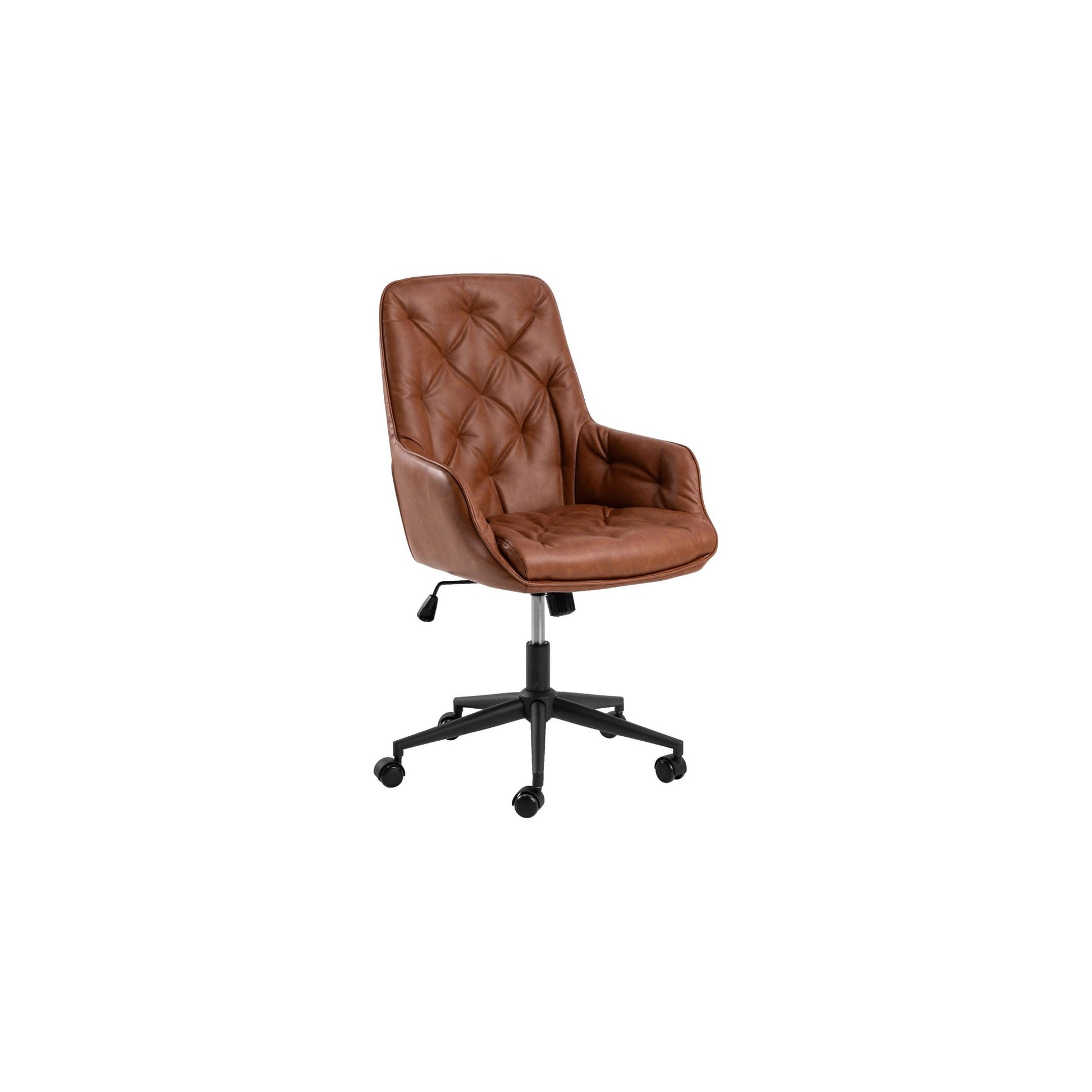 AC Design Bürostuhl Erik Leder Cognac