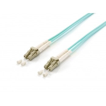 Equip LWL Patchkabel LC->LC 20.00m Multimode Duplex OM3 turq Polybeutel