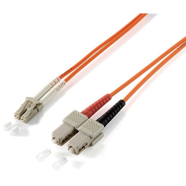 Equip LWL Patchkabel LC->SC 1.00m Multimode Duplex OM1 or Polybeutel