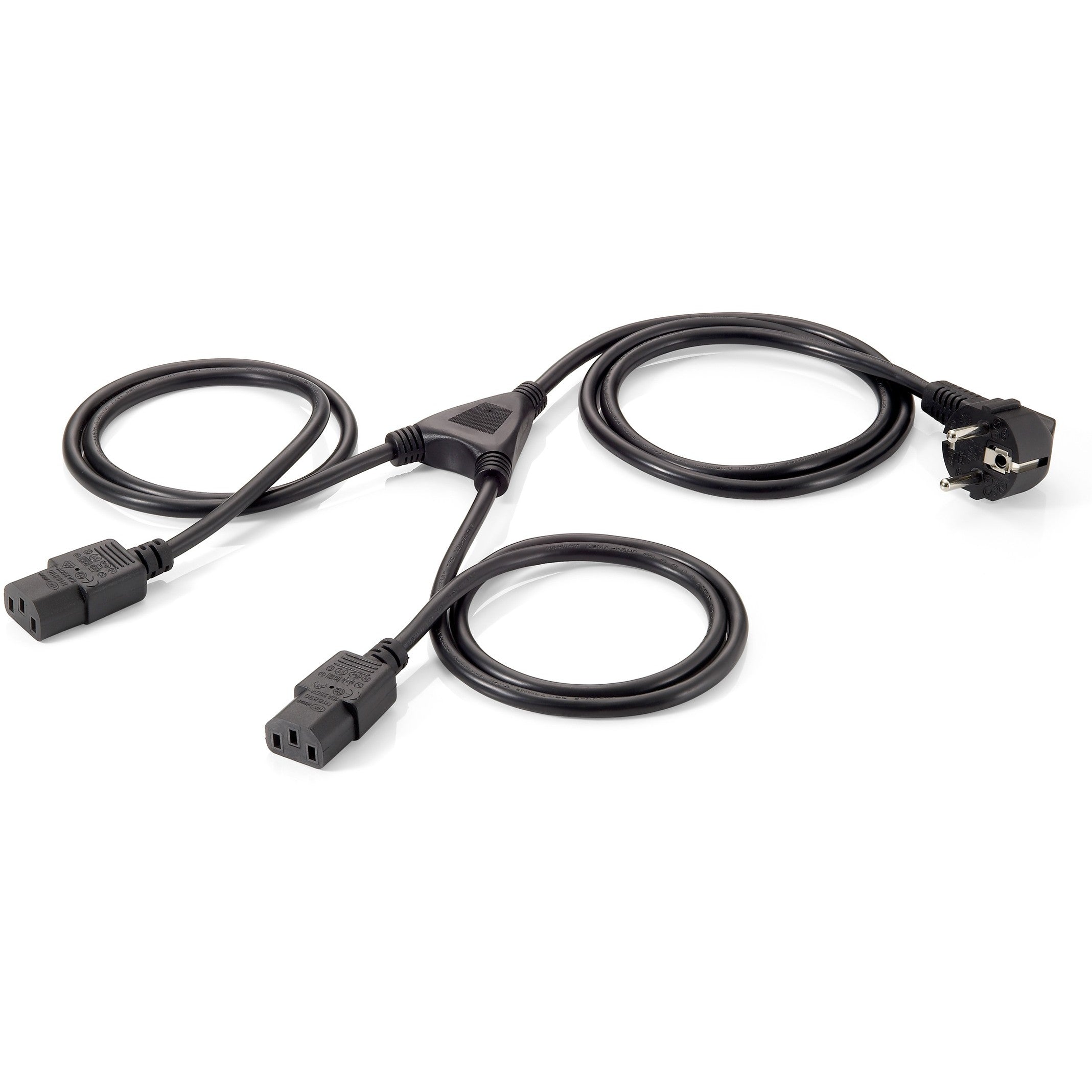 Equip Y-Netzanschlusskabel Schuko -> 2x IEC C13 St/Bu