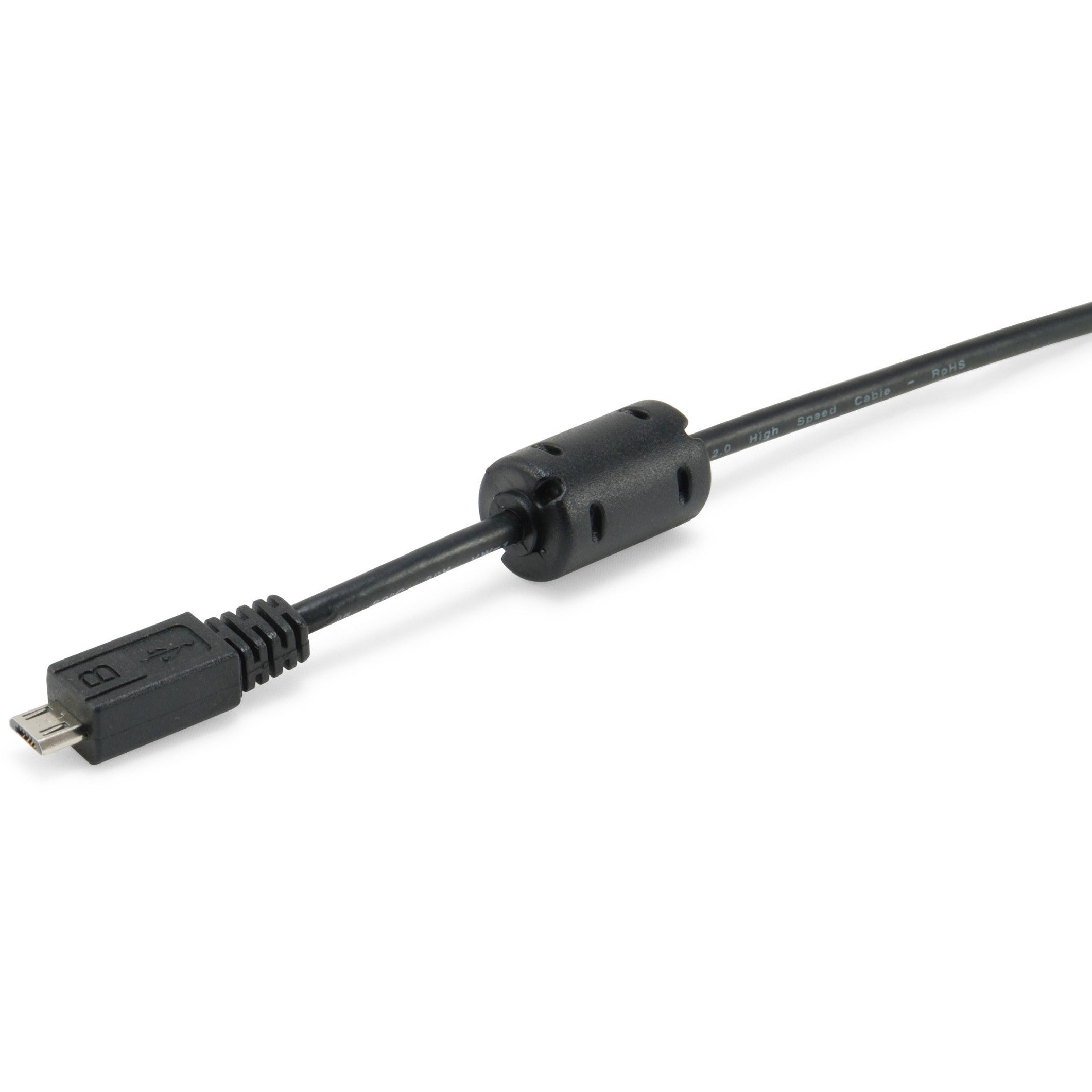 Equip Kabel USB-A 2.0 -> micro B St/St 1.80m Ferrit schwarz Polybeutel
