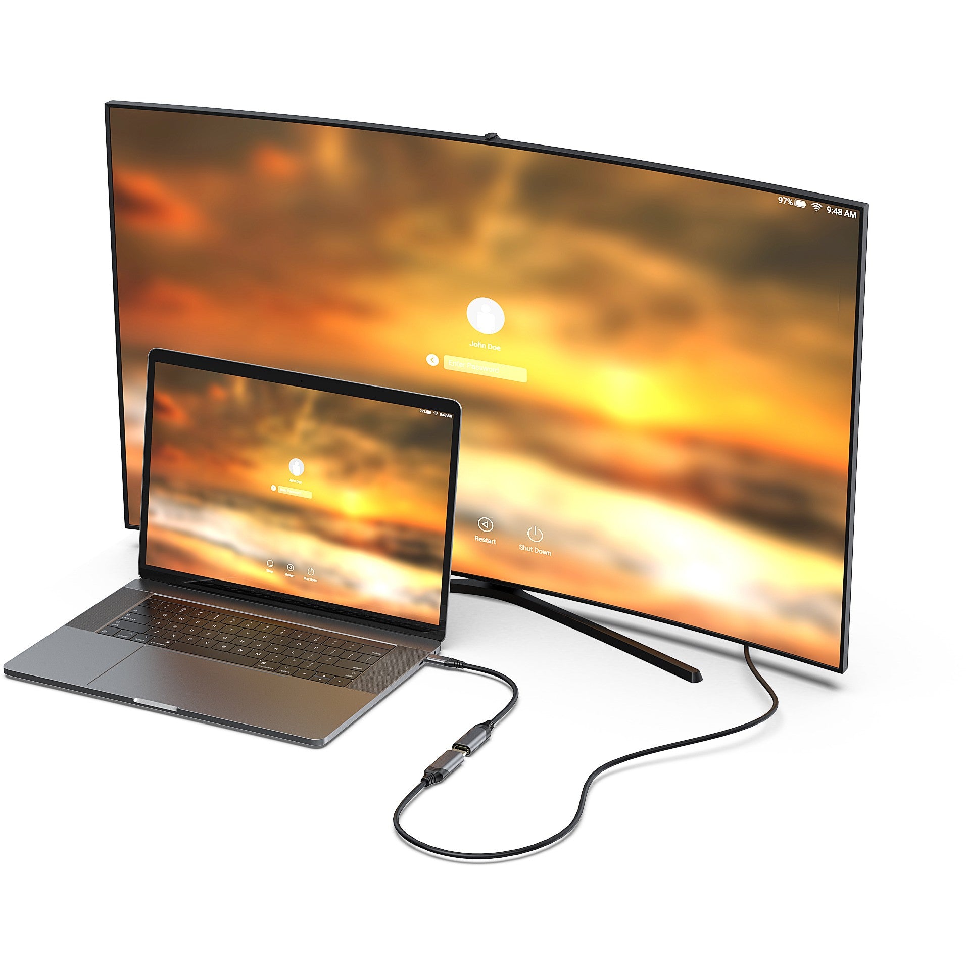 Equip Adapter USB-C -> HDMI 2.1 8K60Hz 0.15m gr