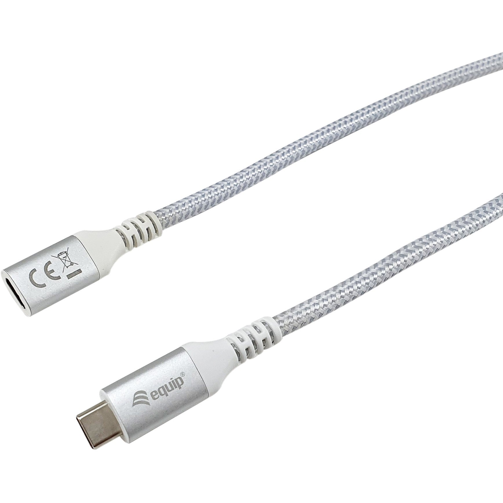 Equip Kabel USB-C 3.2 -> C Verl. St/Bu 0.50m 5A 4K/60Hz ws