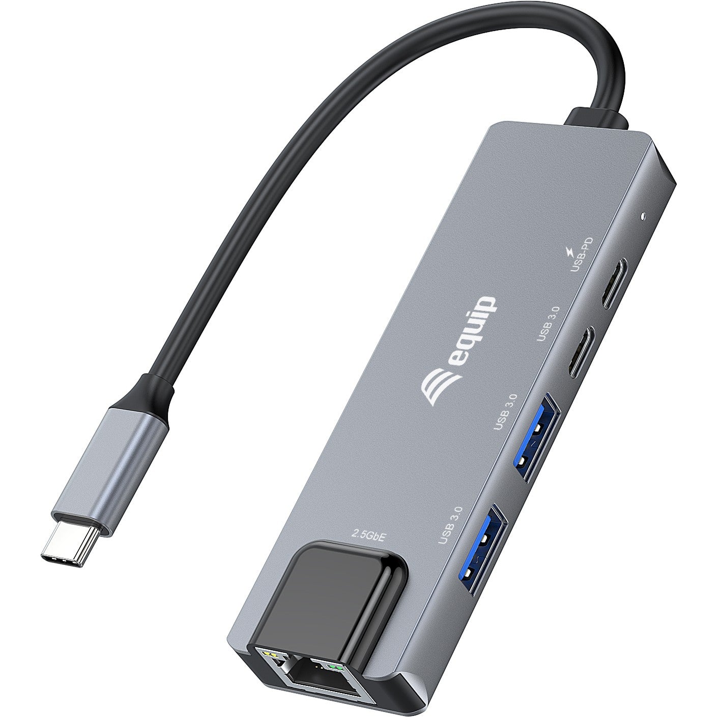 Equip Adapter USB-C -> RJ45 10/100/1000/2500 Mbps + USB 3.2