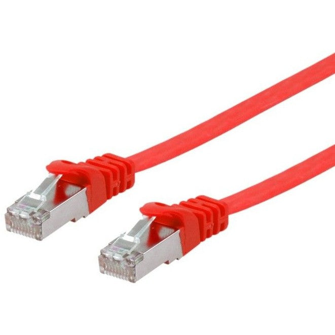 Equip Patchkabel Cat6A U/FTP 2xRJ45 5.00m rot Flach LSZH Polybeutel