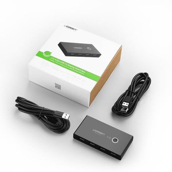 UGREEN USB 2x4 Sharing Switch Selector Black
