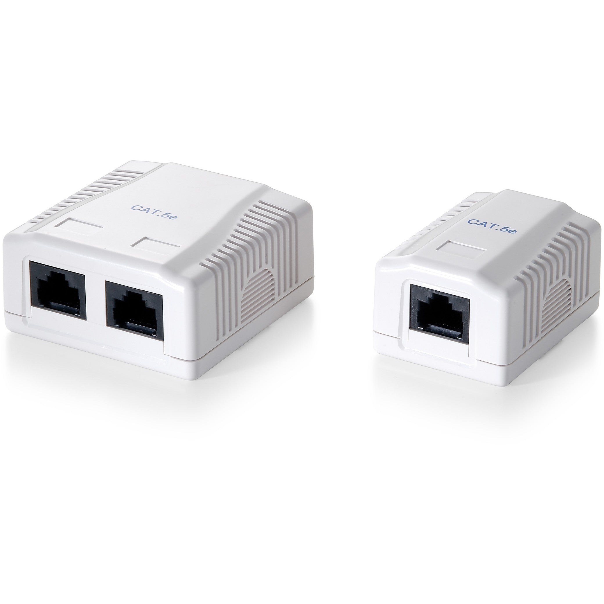 Equip Aufputzdose Cat5e 2xRJ45 UTP Premium RAL 9010 Reinweiß Polybeutel