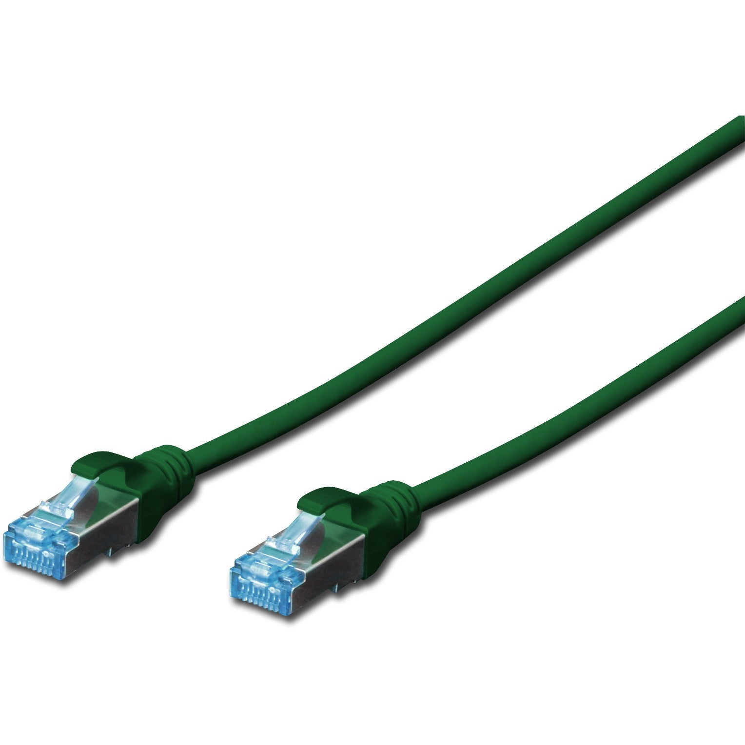 DIGITUS Patchkabel RJ45 SF/UTP Cat5e 1.00m grün Hebelschutz Polybeutel