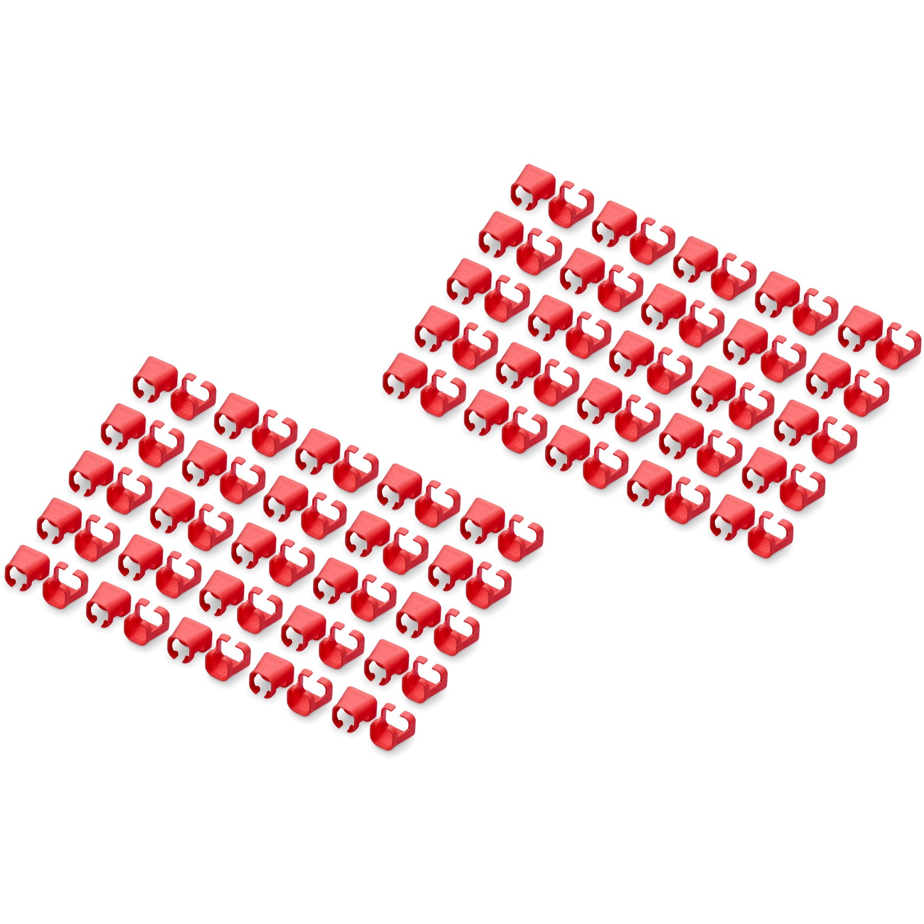 DIGITUS Farbclips für Patchkabel RJ45 100 Stück rot