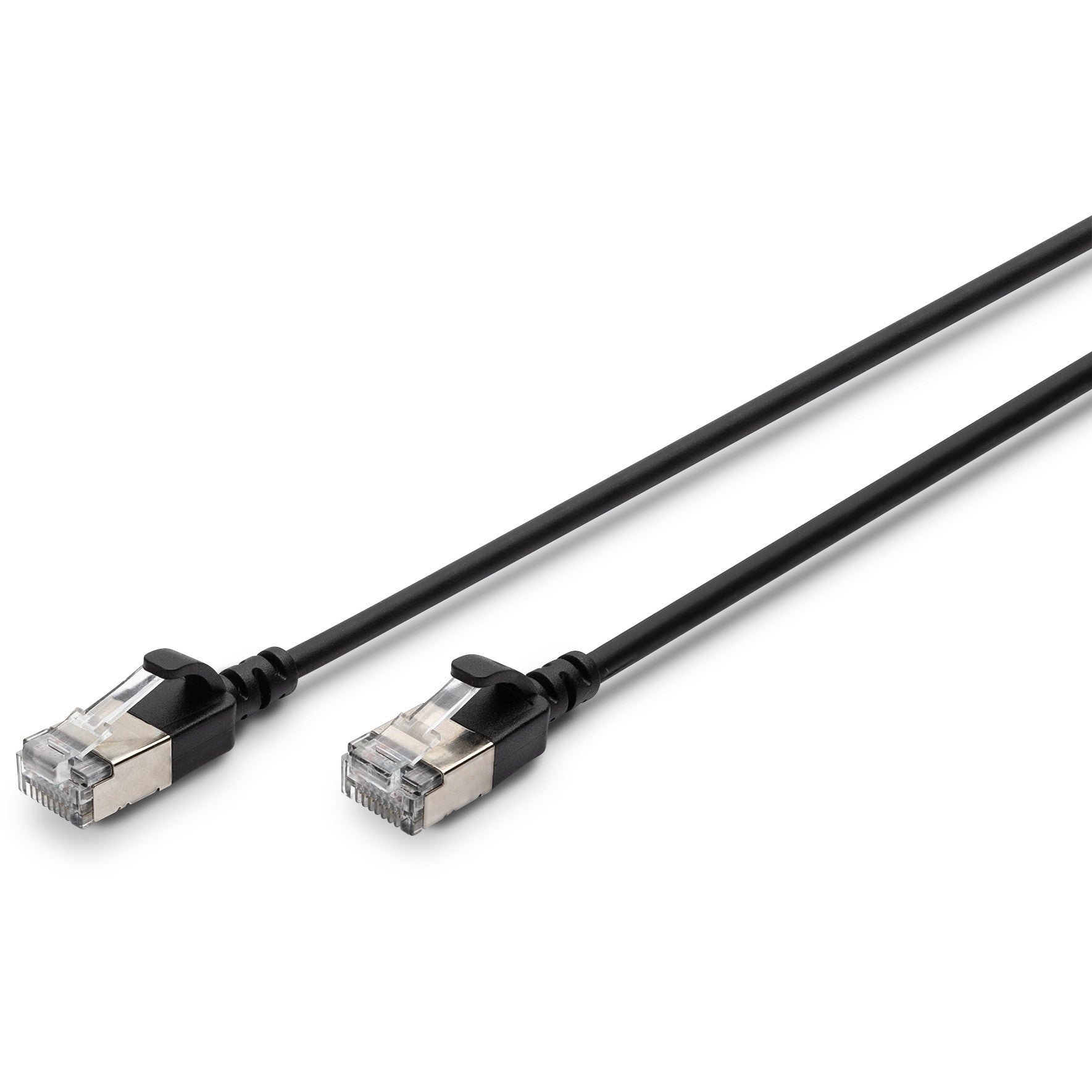 DIGITUS Patchkabel CAT 6A F/FTP Slim 1.00m schwarz
