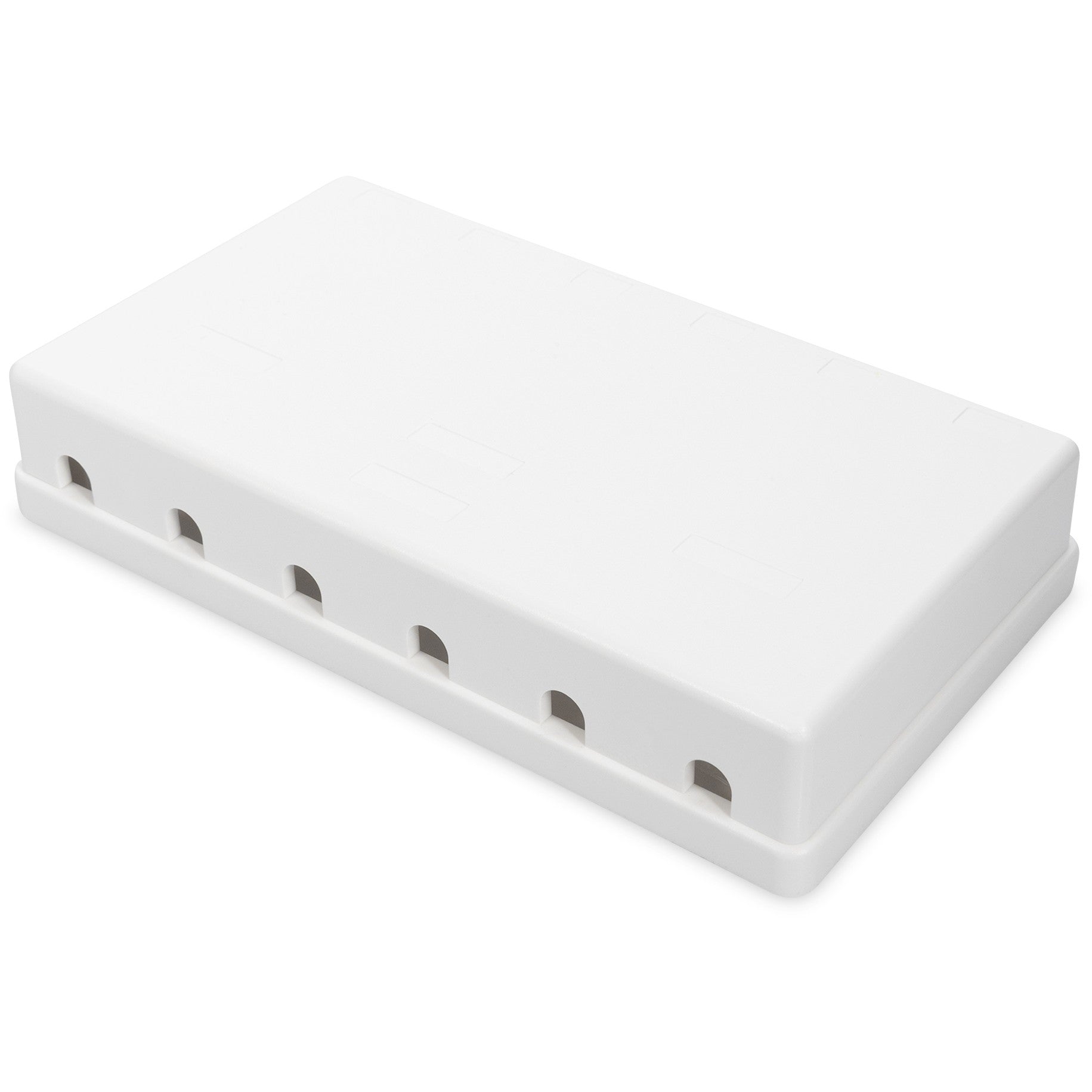 DIGITUS Gehäuse für Keystone Jacks 6-Port. weiß. Aufputzbox