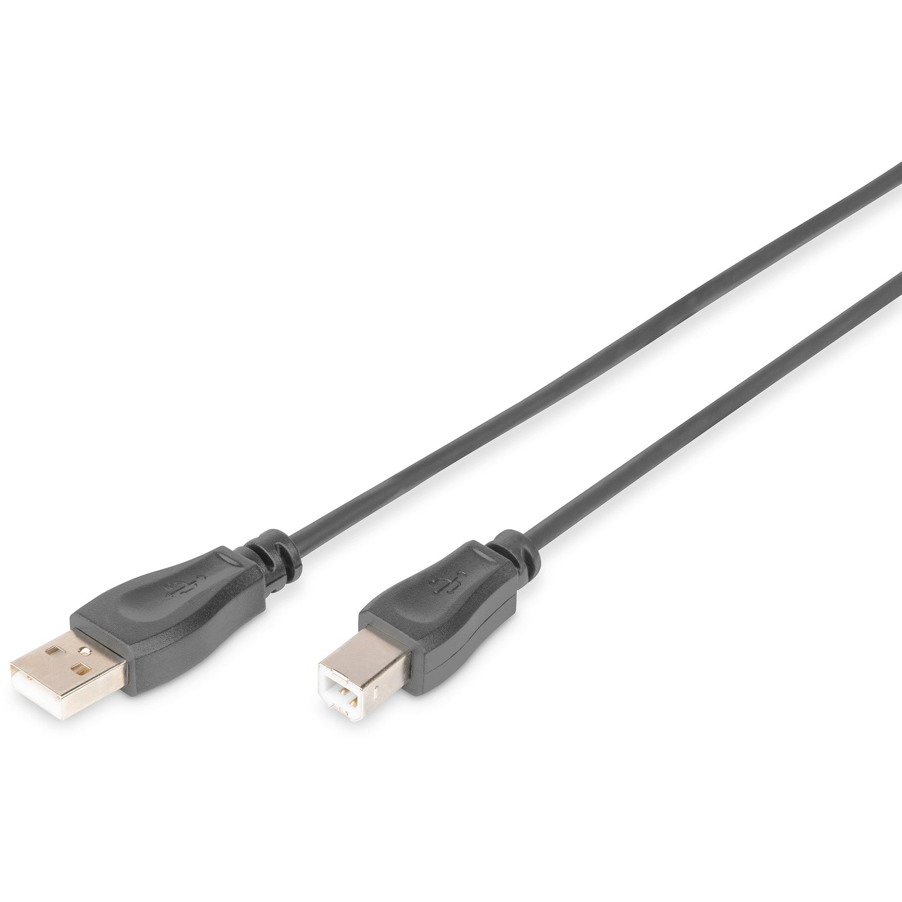 DIGITUS USB 2.0 Anschlusskabel Typ A -B St/St 5.0m. sw