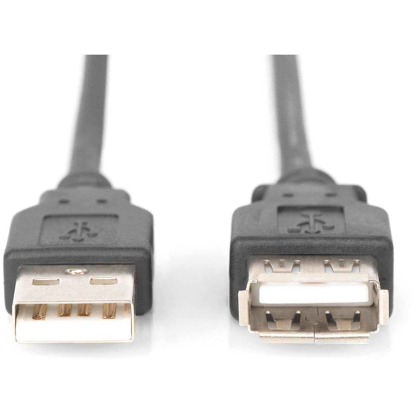 DIGITUS USB 2.0 Verlängerungskabel Typ A -A St/Bu 1.8m schw
