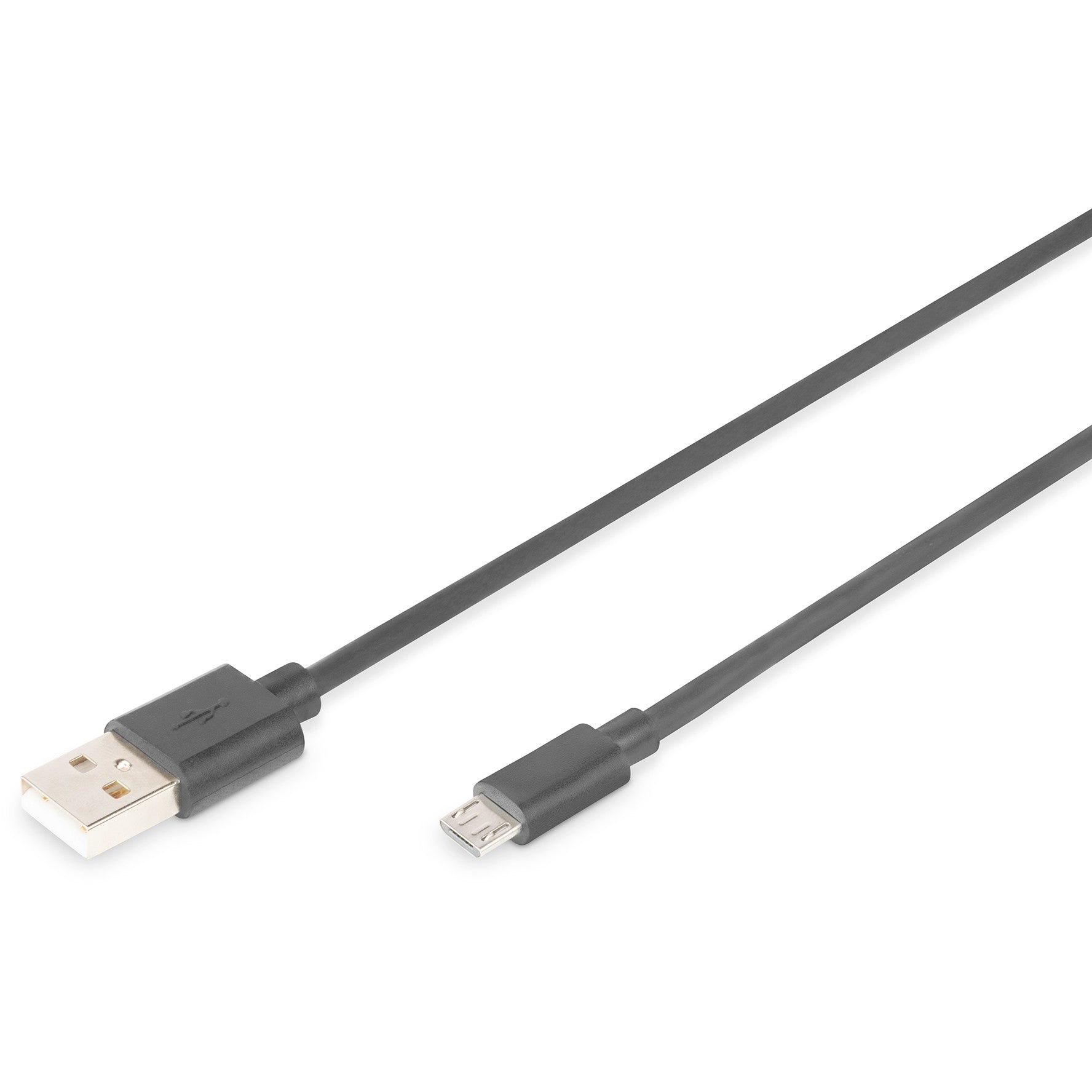 DIGITUS USB 2.0 Anschlusskabel Typ A -mikro B St/St 1.0m. sw