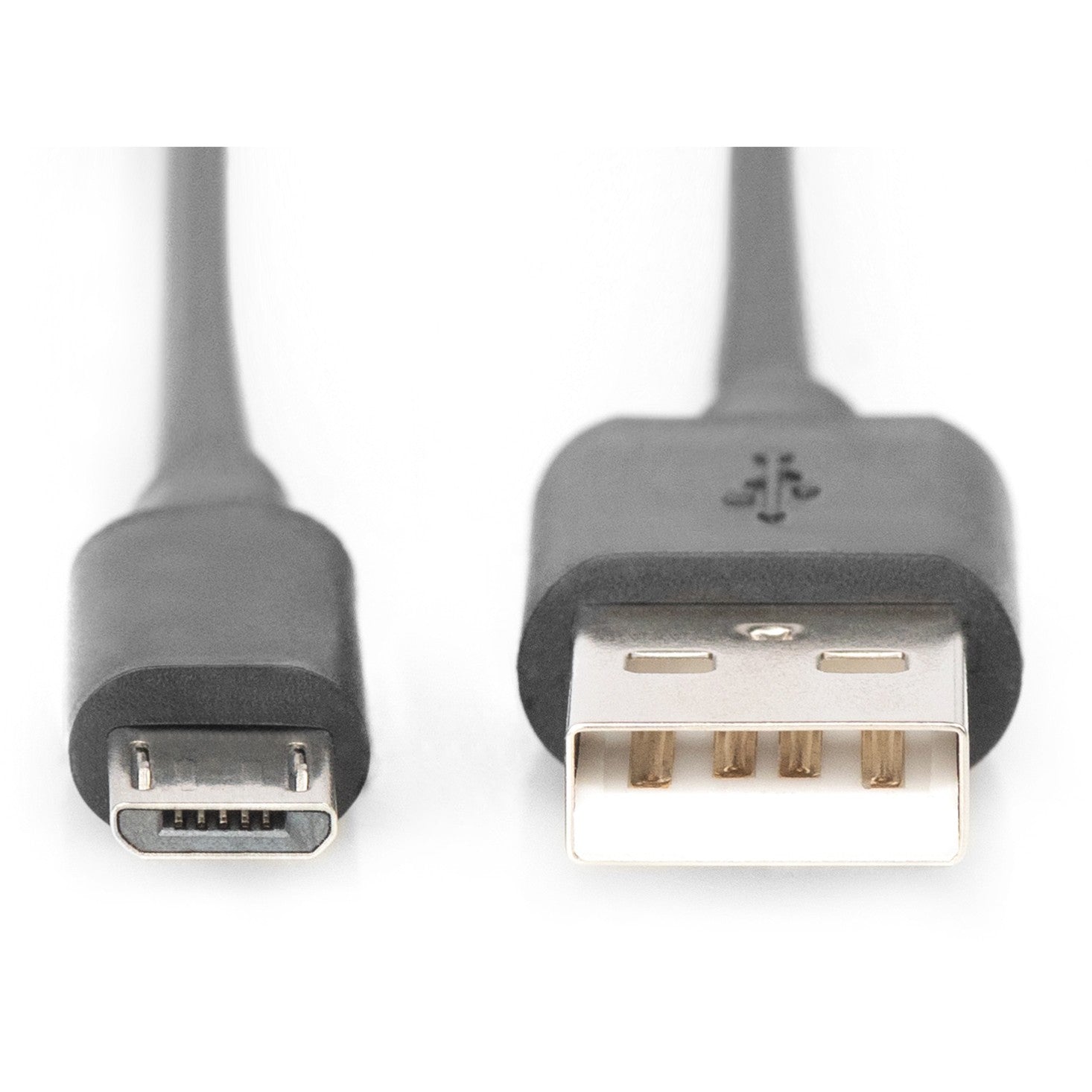 DIGITUS USB 2.0 Anschlusskabel Typ A -mikro B St/St 1.0m. sw