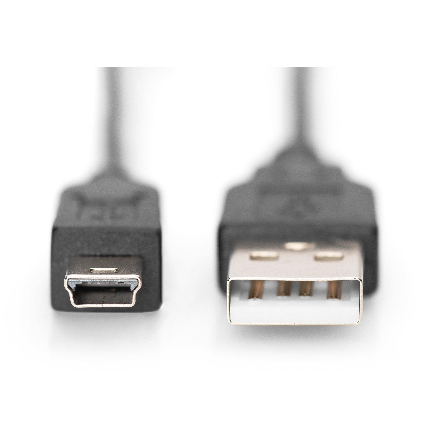 DIGITUS USB 2.0 Anschlusskabel Typ A -mini B St/St 3.0m. sw