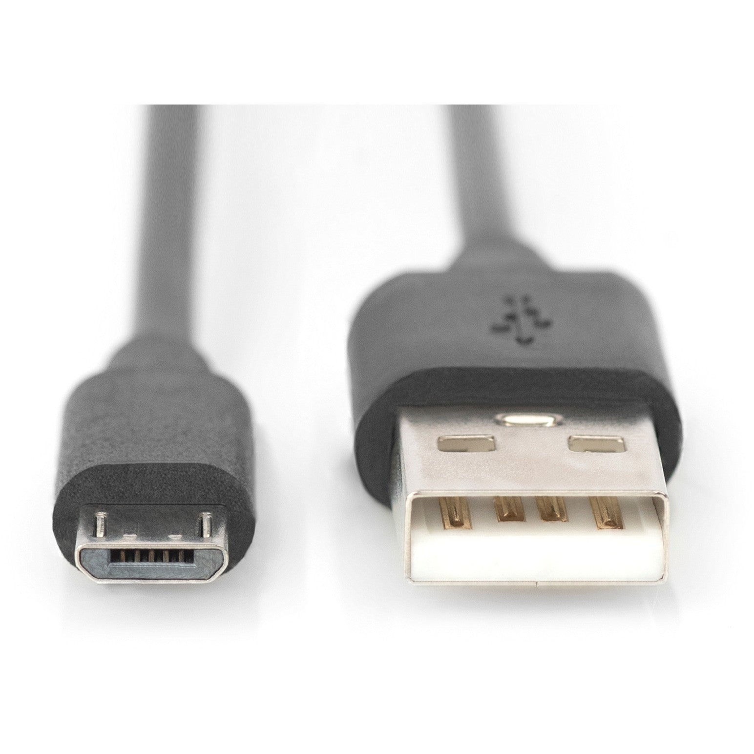 DIGITUS USB 2.0 Anschlusskabel Typ A -mikro B St/St 1.8m. sw