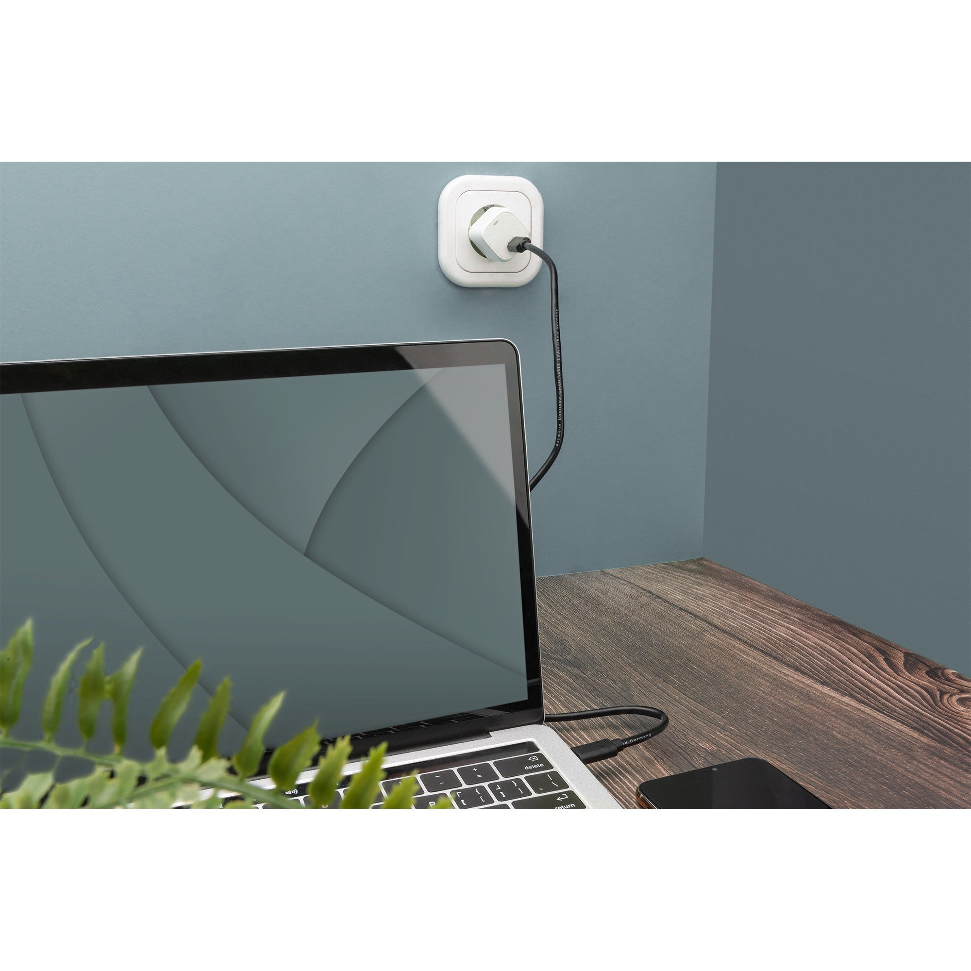 DIGITUS USB 2.0 Anschlusskabel Typ C -C St/St 1.0m. sw