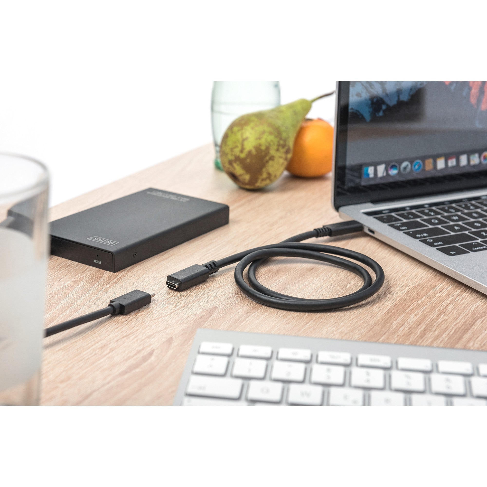 DIGITUS USB 2.0 Verlängerungskabel Typ C -C St/Bu 1.5m. sw