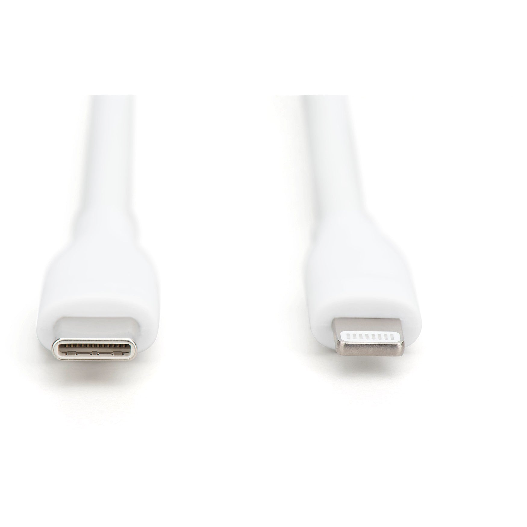DIGITUS USB 2.0 Kabel Typ C-Lightning Silikon 2m weiß