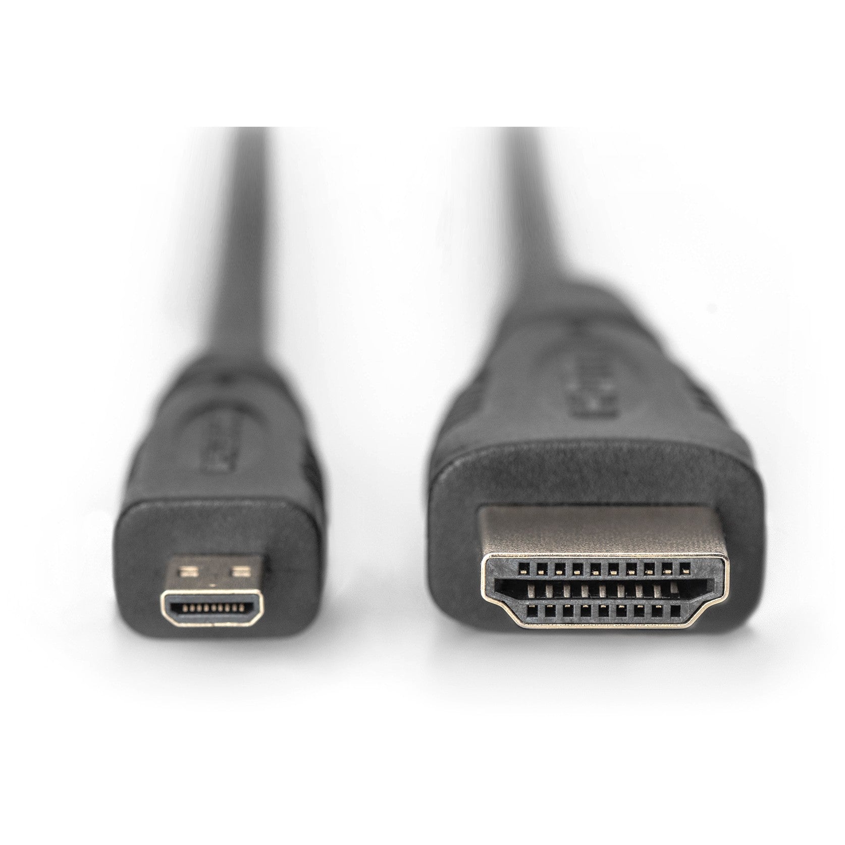 DIGITUS HDMI High Speed mit Ethernet Anschlusskabel. 1m. sw