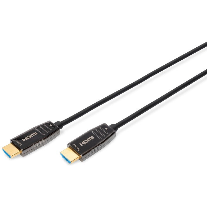 DIGITUS HDMI AOC Hybrid Glasfaserkabel UHD 8K 15m schwarz