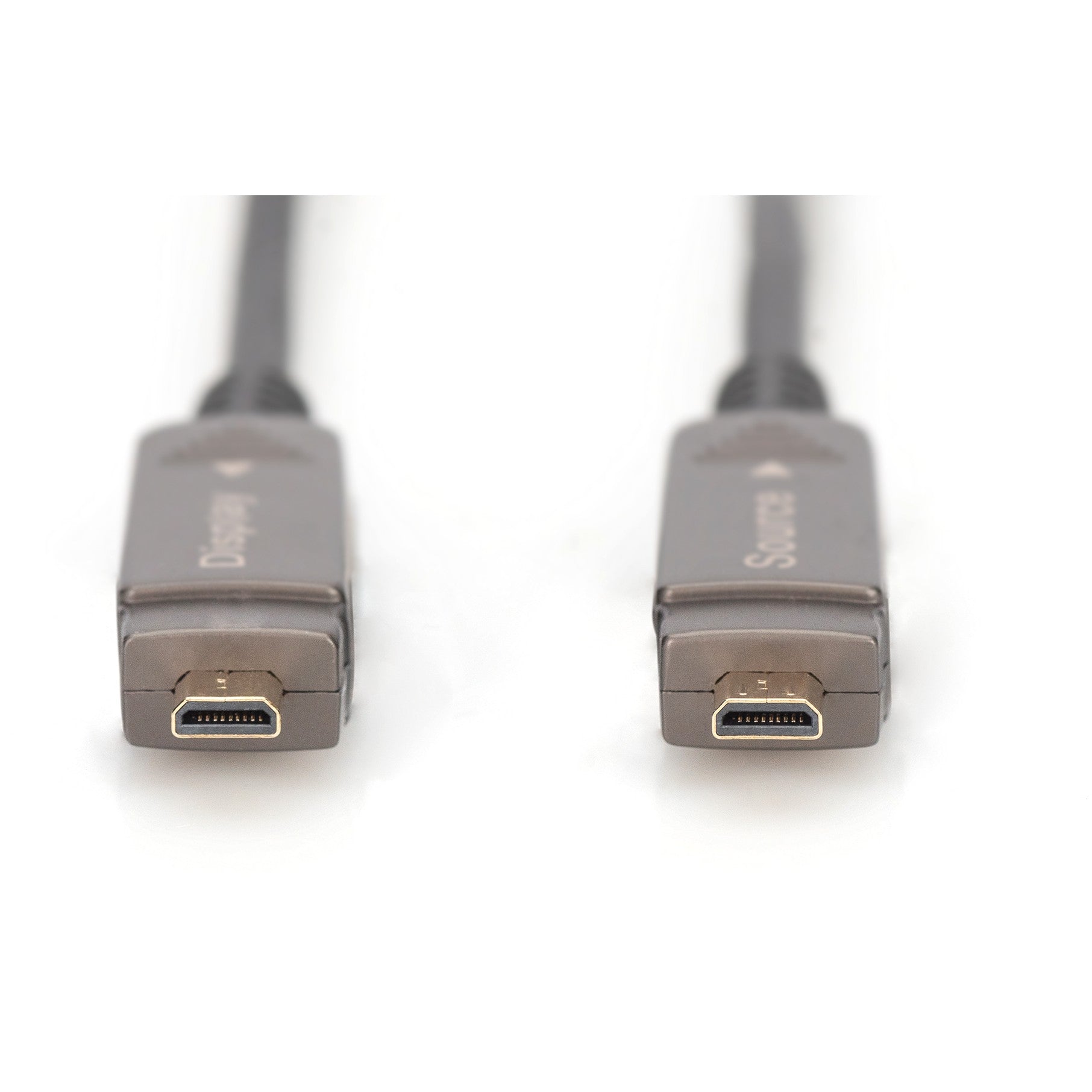 DIGITUS HDMI AOC Hybrid Glasfaserkabel 4K abnehmbar 15m schw