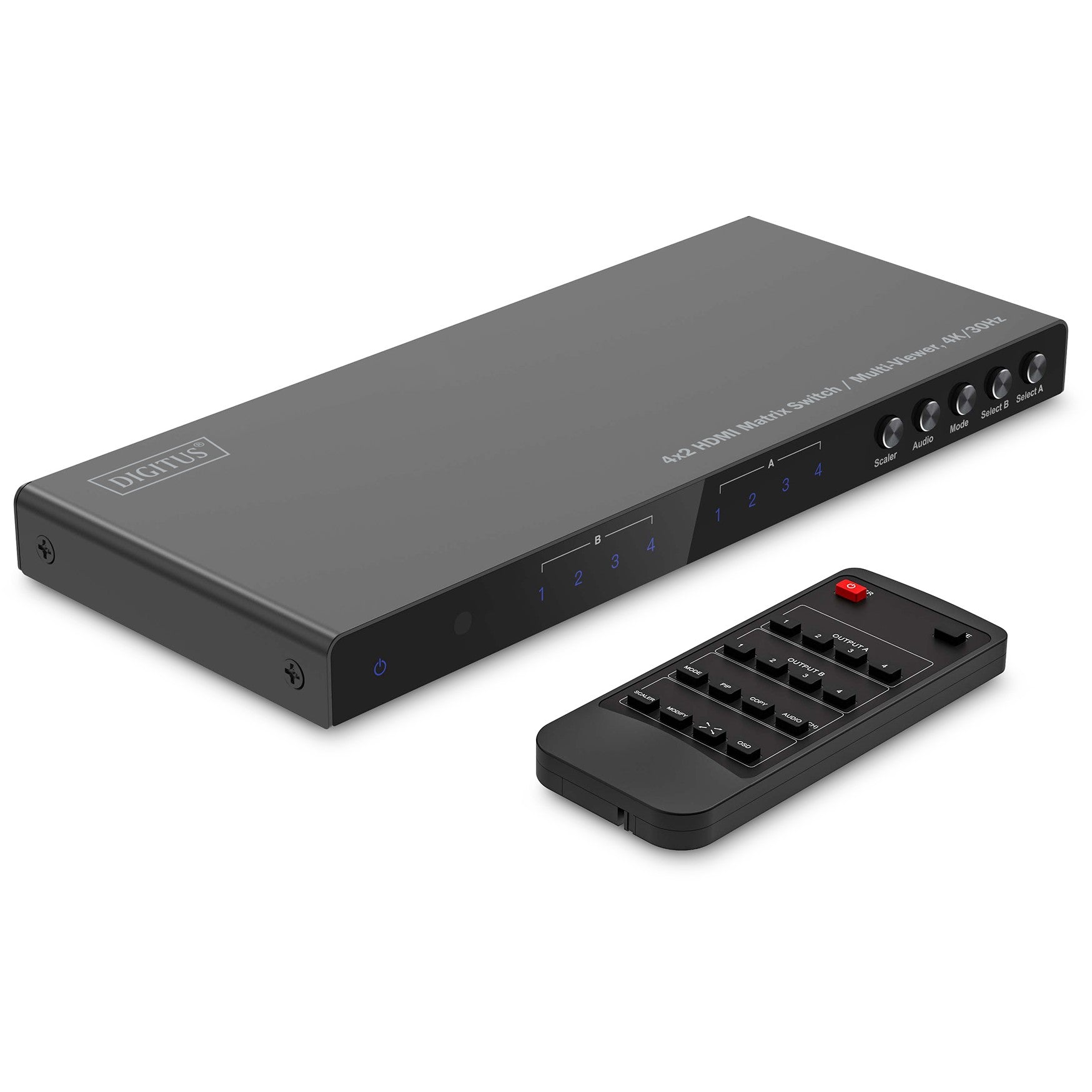 DIGITUS HDMI Matrix Switch 4K/30Hz. 4x2