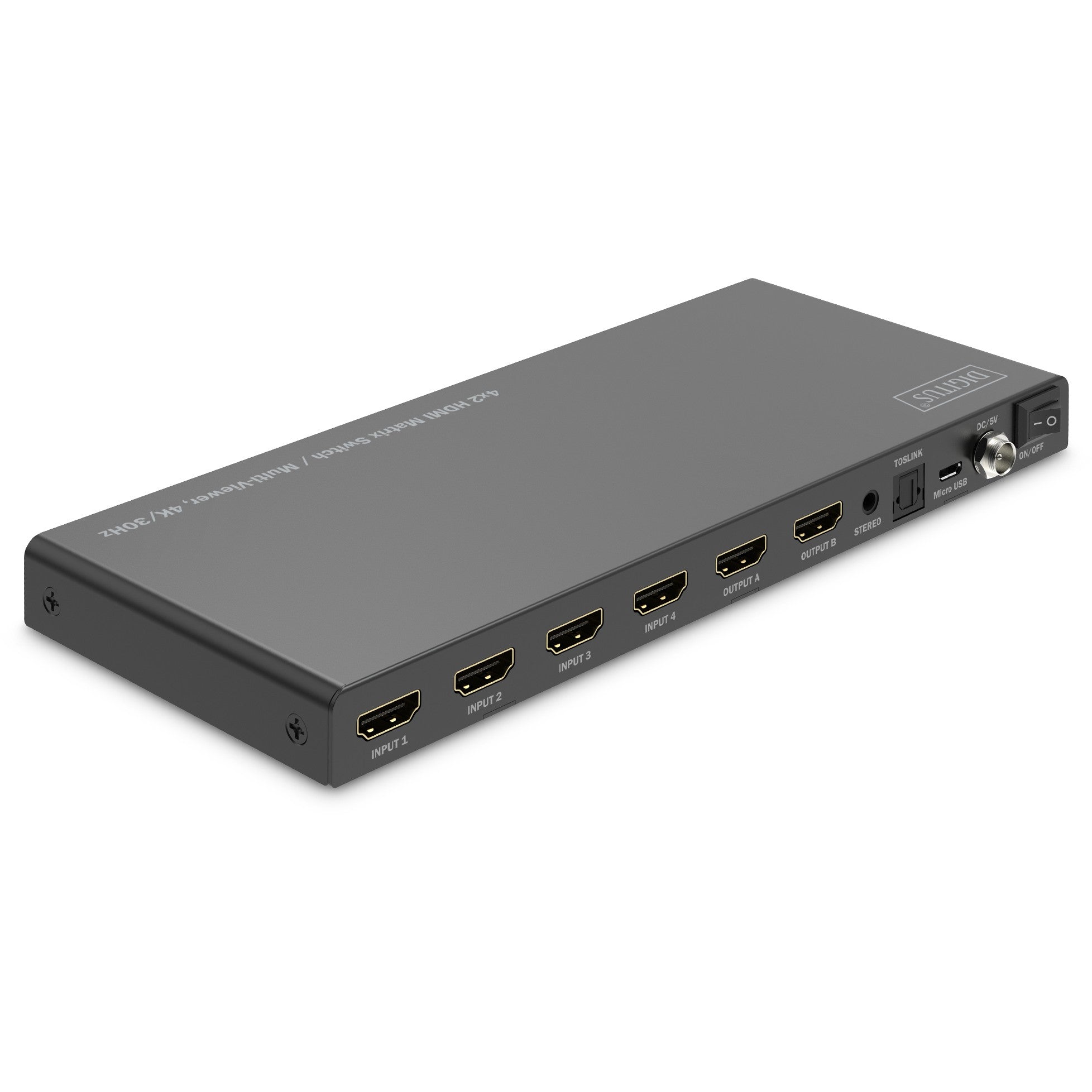DIGITUS HDMI Matrix Switch 4K/30Hz. 4x2