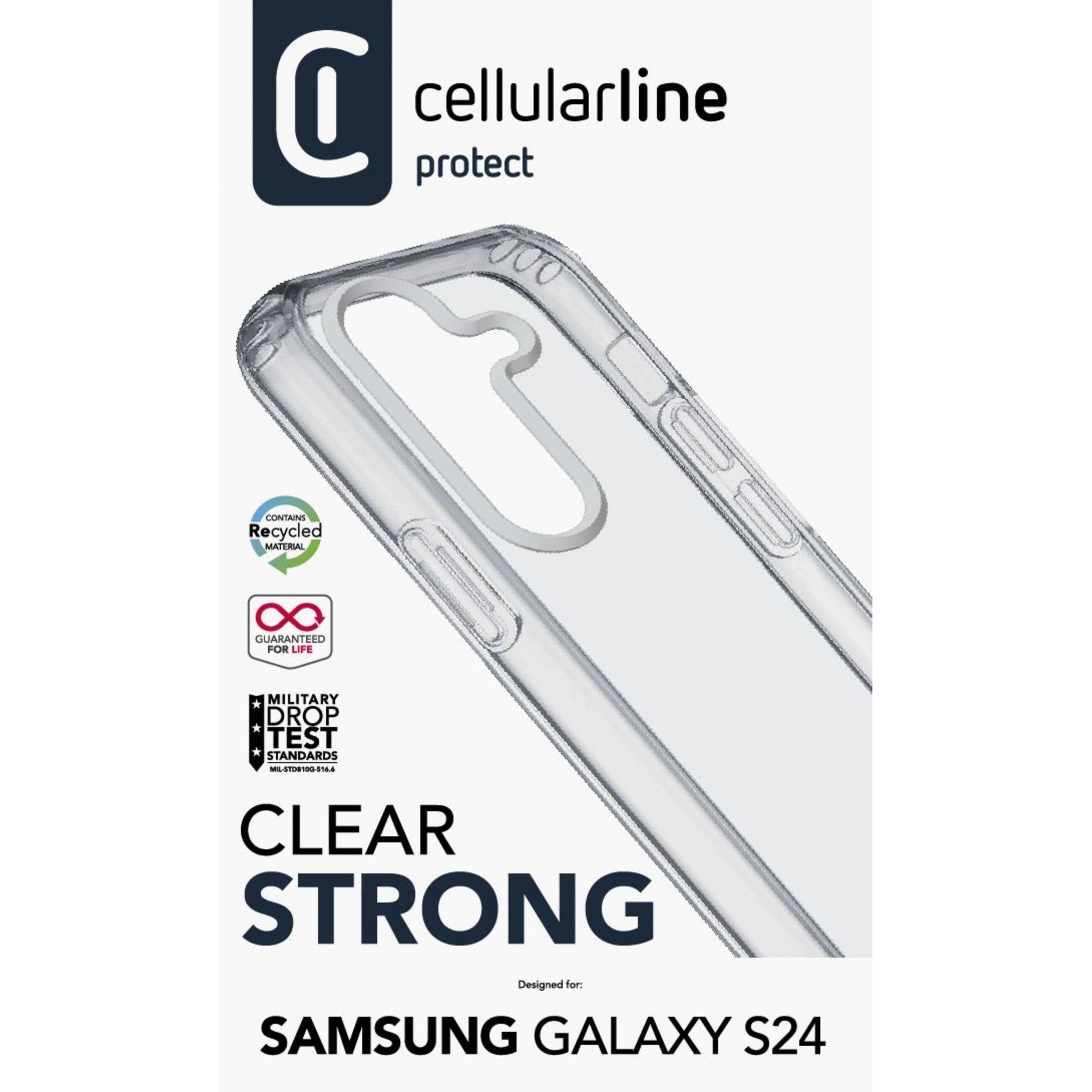 Cellularline Clear Strong Case fr Samsung S24
