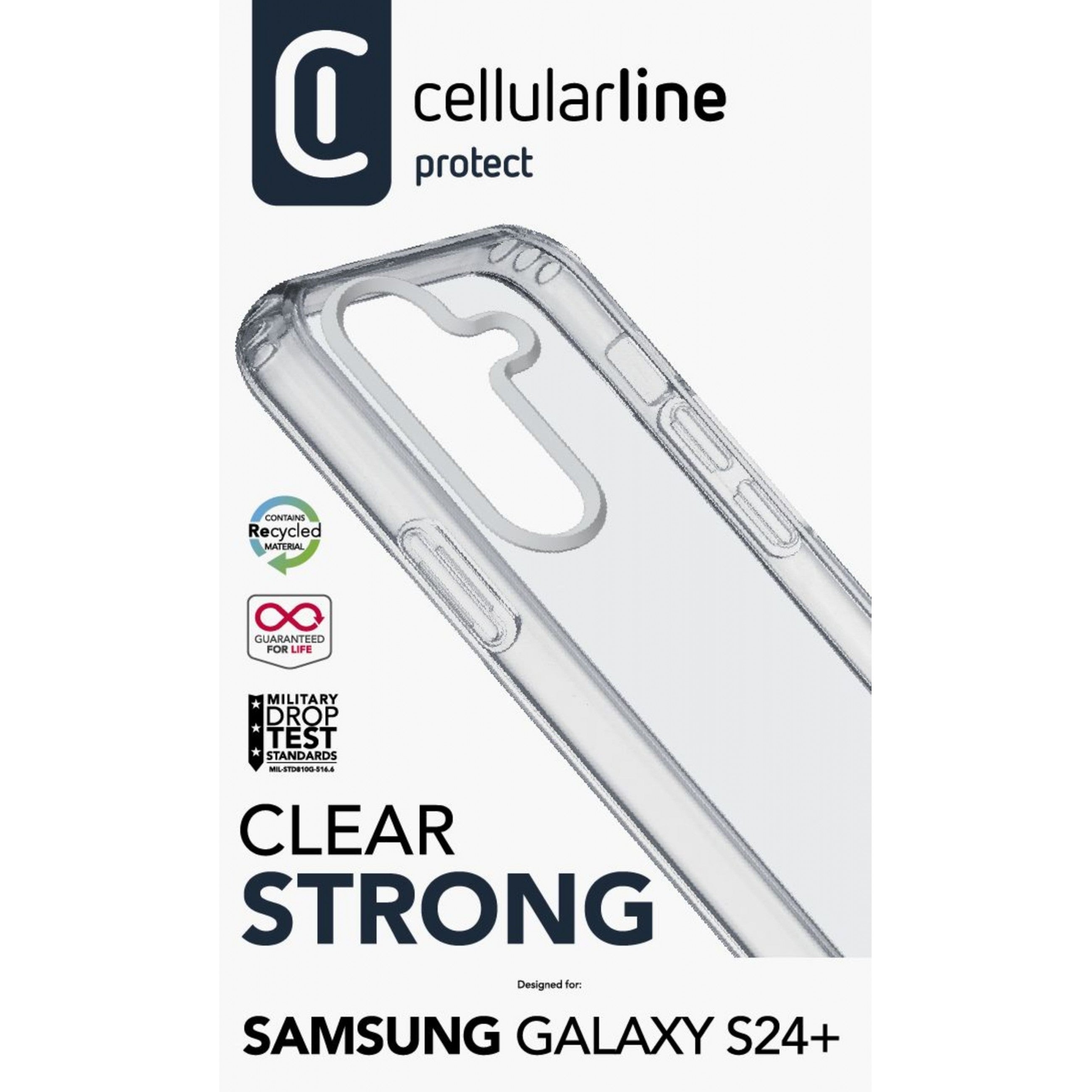 Cellularline Clear Strong Case fr Samsung S24 +