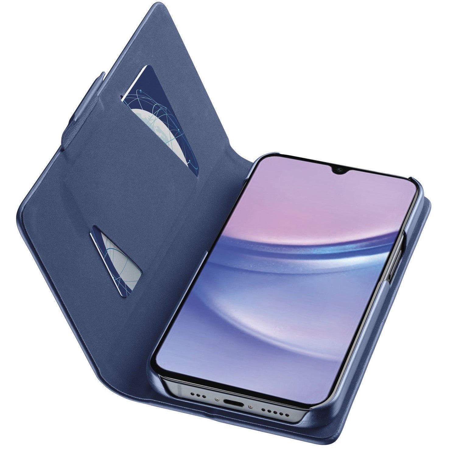 Cellularline Book Case fr Samsung A16 5G/ A16 4G Blue