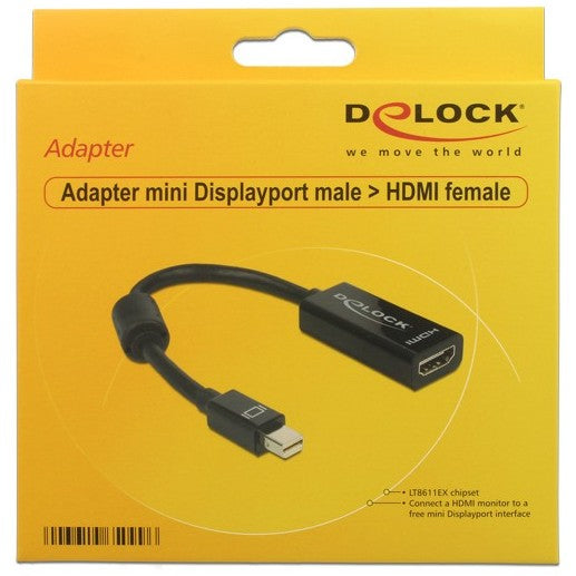 DELOCK Adapter miniDisplay Port-St > HDMI-Bu