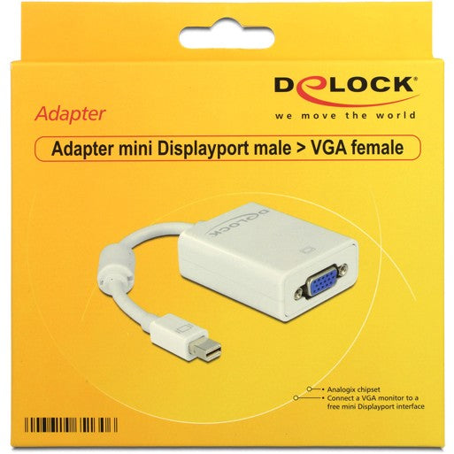 DELOCK Adapter Displayport-St mini > VGA-Bu