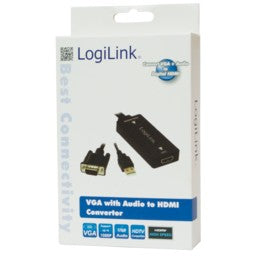 Logilink Konverter VGA m. Audio zu HDMI konform m.High Spee