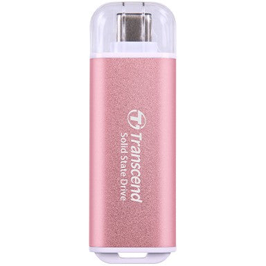 Transcend ESD300 - 1 TB - extern (tragbar) - USB 3.2 Gen 2x1 (USB-C Steckverbinder) - Rosy Pink