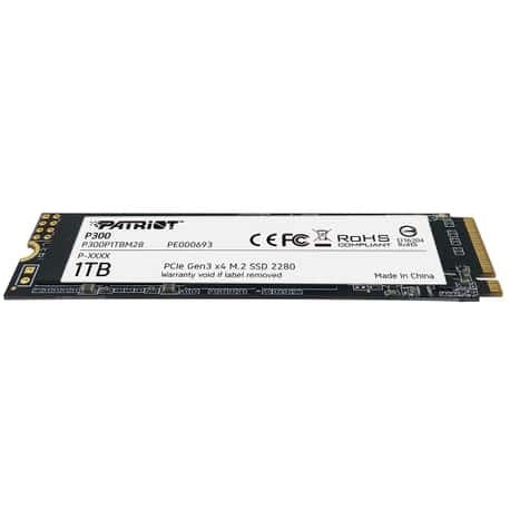 M.2 Patriot P300 1 TB (PCIe 3.0 x4. NVMe 1.3. M.2 2280)