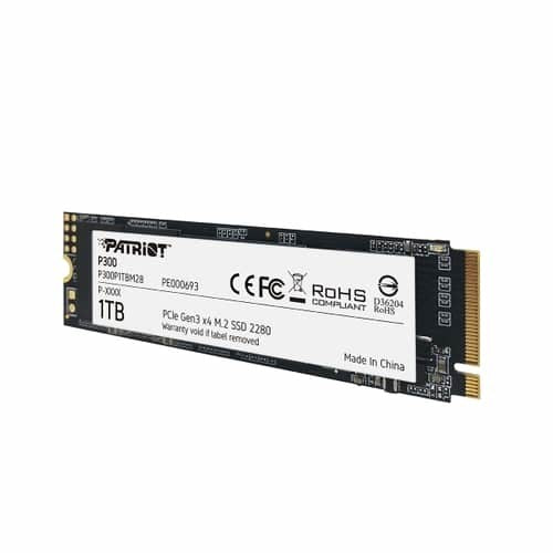 M.2 Patriot P300 1 TB (PCIe 3.0 x4. NVMe 1.3. M.2 2280)