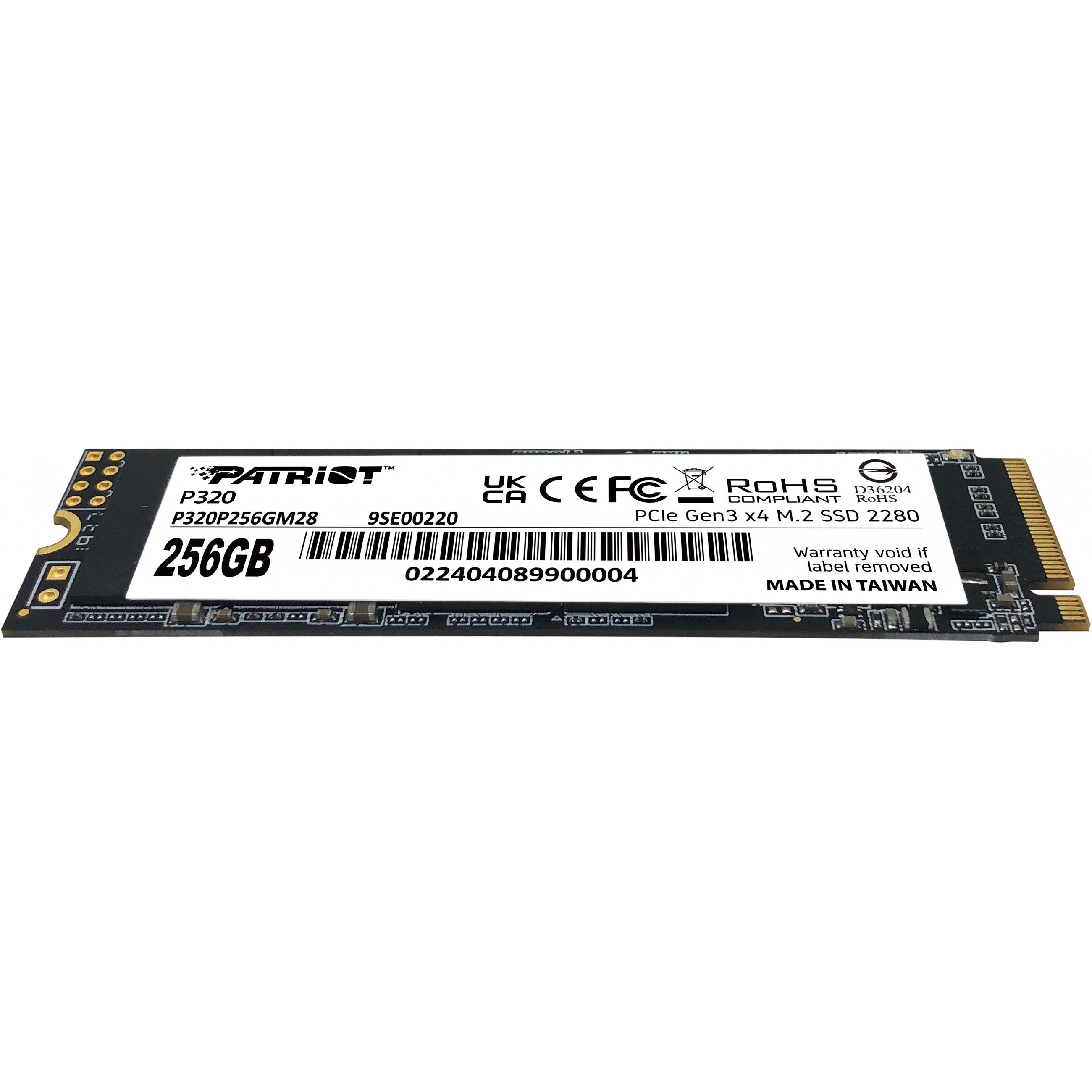 M.2 Patriot 256GB P320 PCIe 3.0 2200/1200 PE996