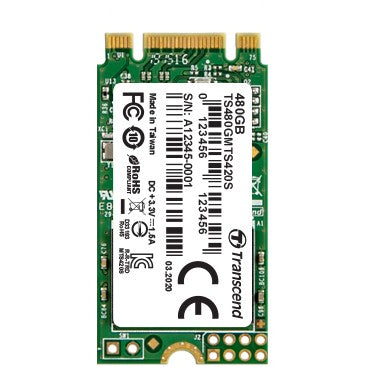 TRANSCEND 480GB M.2 2242 SSD SATA3 B+M Key TLC