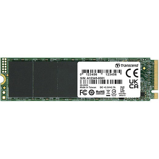 TRANSCEND 500GB SSD internal M.2 2280 PCIe Gen3x4 NVMe TLC DRAM-less