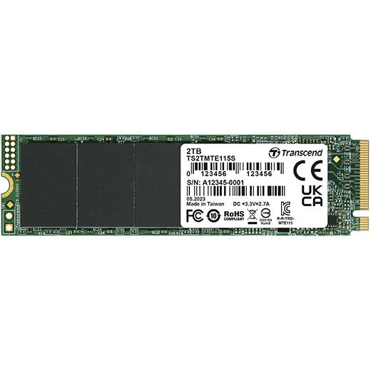 TRANSCEND 1TB SSD internal M.2 2280 PCIe Gen3x4 NVMe TLC DRAM-less