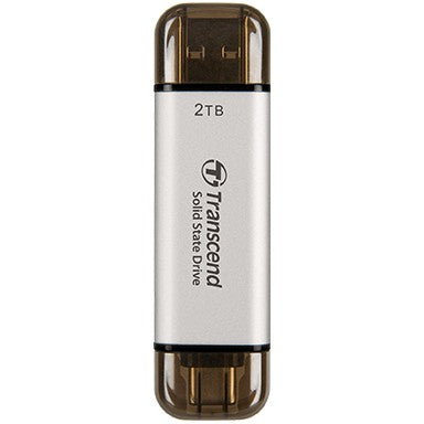 TRANSCEND ESD310S 2TB External SSD USB 10Gbps Type C/A Silver